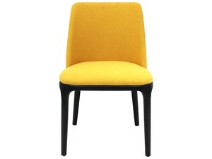 Miniaturka 2 - Krzesło żółte drewniane nóżki front HATTIE