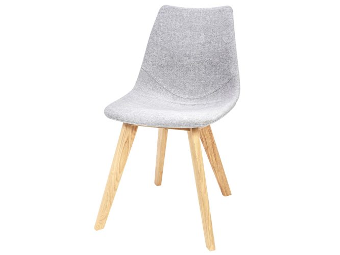 Proste krzesło tapicerowane na drewnianych nogach miniaturka OTIS