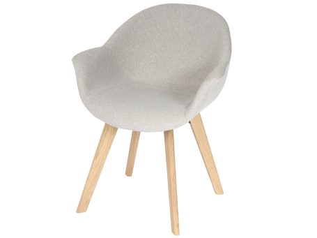 Tapicerowane krzesło na drewnianych nóżkach ikonka ROMA