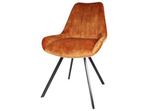 Miniaturka 1 - Krzesło tapicerowane pomarańczowe ERIN