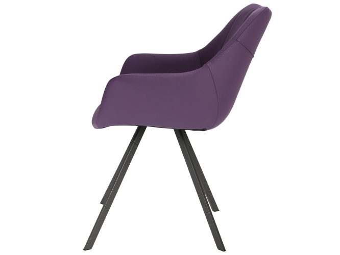 Fotel krzesło fioletowe profil ERIN 2