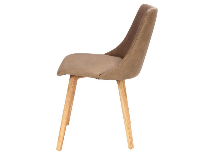 Krzesło brązowe profil INIGO