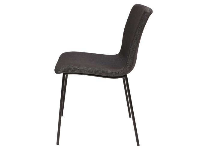 Proste krzesło czarne profil TAMSIN