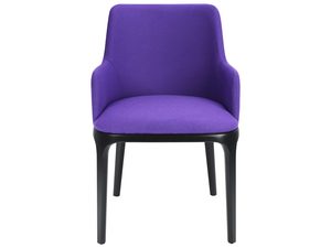 Miniaturka 2 - Fotel tapicerowany fioletowy front HATTIE 2