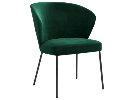 Krzesło butelkowa zieleń tkanina Riviera 38 LOMA