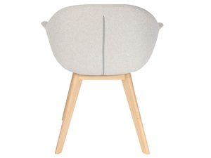 Miniaturka 4 - Tapicerowane krzesło na drewnianych nóżkach tył ROMA