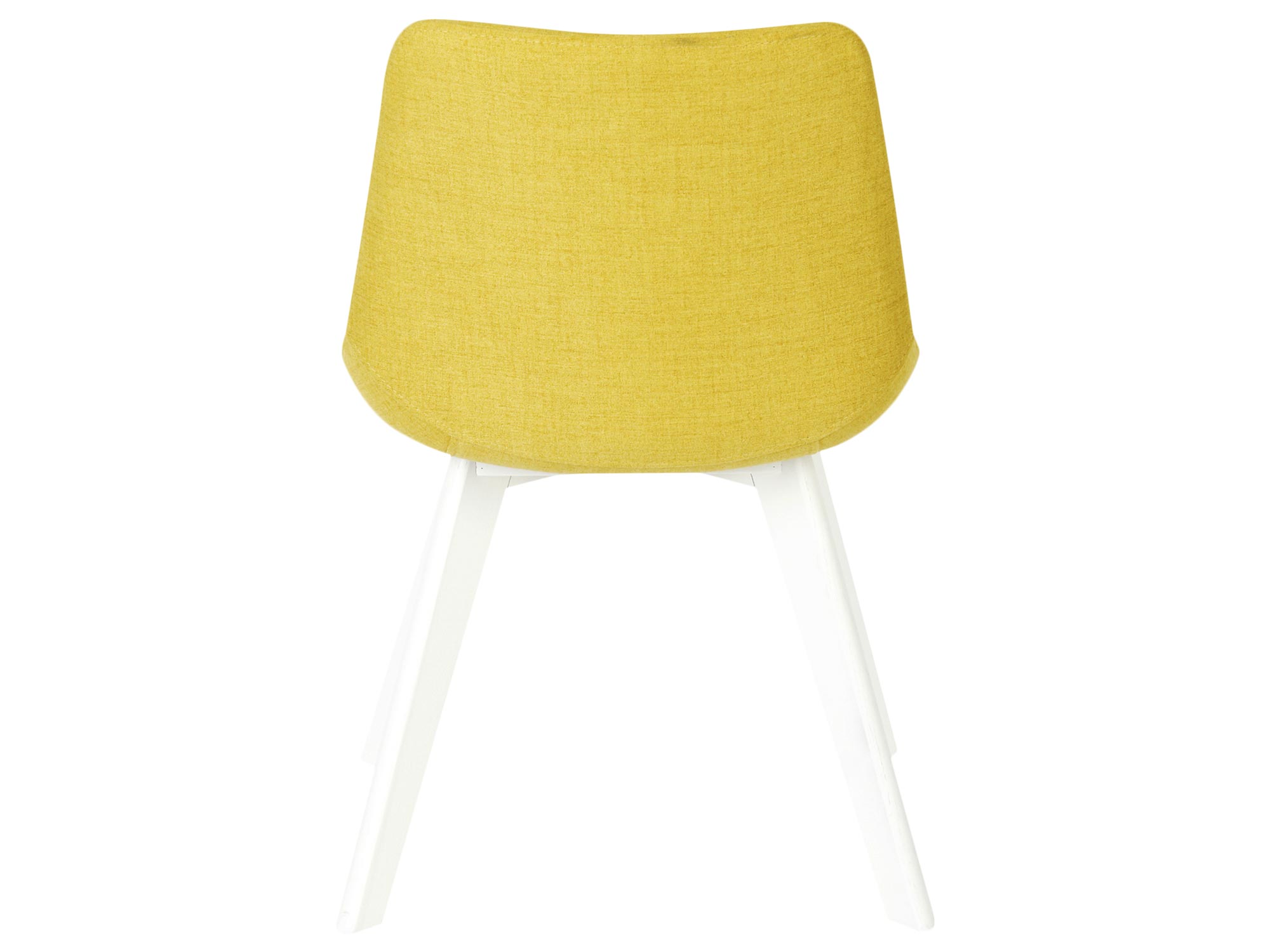Krzesło żółte do jadalni salonu tył ELSIE