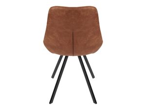 Miniaturka 3 - Krzesło tapicerowane brązowe tył FLORA