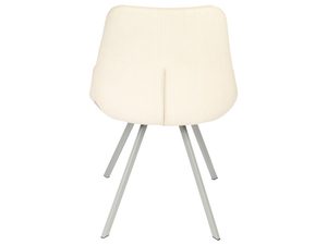 Miniaturka 6 - Krzesło tapicerowane ecru tył ERIN