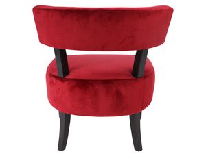 Miniaturka 3 - Niski fotel czerwony tył MARY 6
