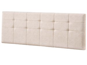 Miniaturka 5 - Beżowy zagłówek tapicerowany z kwadratowym pikowaniem