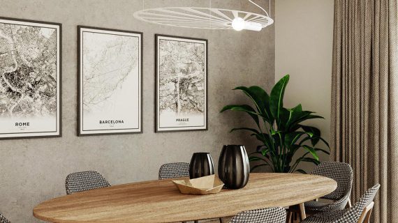 Miniaturka 3 - Lampa sufitowa LED, nowoczesne oświetlenie, geometryczny design