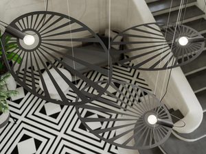 Miniaturka 12 - Nowoczesna lampa wisząca, geometryczny design, minimalistyczny styl