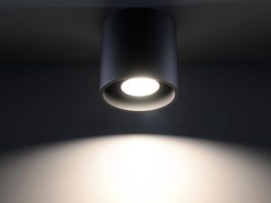 Miniaturka 8 - Czarny plafon LED w stylu nowoczesnym, montaż natynkowy