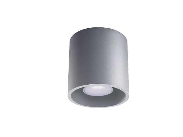 Nowoczesny szary plafon LED do sufitów betonowych i gładkich