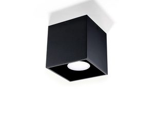 Miniaturka 1 - Czarny plafon LED z białym wnętrzem do montażu sufitowego