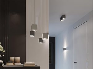 Miniaturka 15 - Zestaw białych plafonów LED w eleganckim nowoczesnym przedpokoju