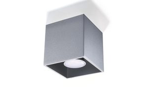 Miniaturka 7 - Szary plafon LED w kształcie sześcianu, nowoczesny design