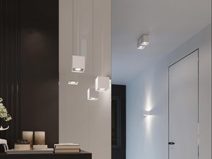 Miniaturka 16 - Zestaw nowoczesnych plafonów LED w eleganckim holu