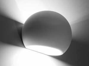 Miniaturka 2 - Biały ceramiczny kinkiet LED w minimalistycznym stylu