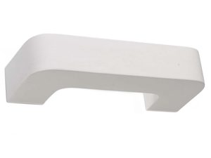 Miniaturka 7 - Nowoczesna biała szafka RTV z zaokrąglonym frontem i minimalistycznym designem