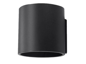 Miniaturka 6 - Czarny kinkiet LED cylindryczny z delikatnym rozproszeniem światła