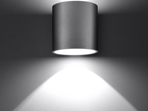 Miniaturka 14 - Biały kinkiet LED o cylindrycznym kształcie, styl minimalistyczny