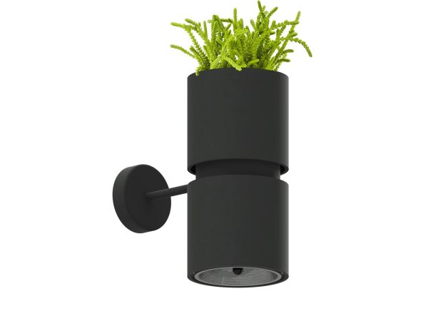 Lampa LED z wbudowaną doniczką, minimalistyczny styl do kuchni