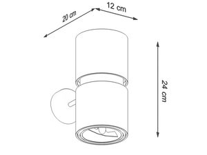 Miniaturka 3 - Nowoczesna lampa sufitowa, geometryczny kształt, metalowa rama