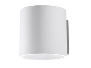 Miniaturka 18 - Biały kinkiet LED o cylindrycznym kształcie, styl minimalistyczny