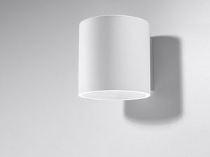 Miniaturka 19 - Biała lampa LED z efektem świetlnym góra-dół, montaż ścienny