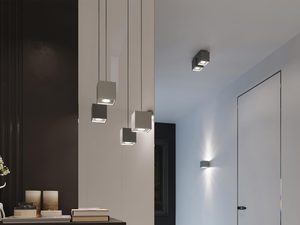 Miniaturka 3 - Kwadratowy biały kinkiet LED z minimalistyczną formą