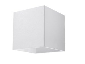 Miniaturka 6 - Kwadratowy biały kinkiet LED z minimalistyczną formą