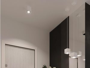 Miniaturka 9 - Przedpokój z zestawem minimalistycznych kinkietów LED