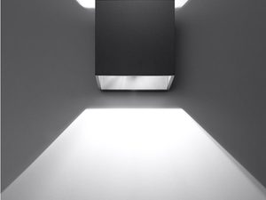 Miniaturka 13 - Czarny kinkiet LED z efektem świetlnym