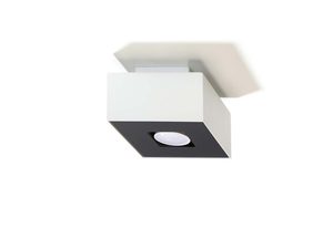 Miniaturka 1 - Plafon sufitowy biało-czarny kwadratowy w minimalistycznym stylu