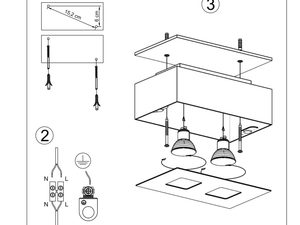 Miniaturka 12 - Plafon 2 Żarówki Minimalizm MISTICA 2