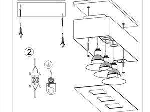 Miniaturka 13 - Plafon 3 Żarówki Designerski Styl MISTICA 3