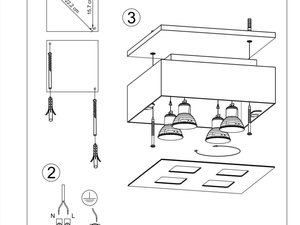 Miniaturka 14 - Plafon 4 Żarówki Minimalizm MISTICA 4