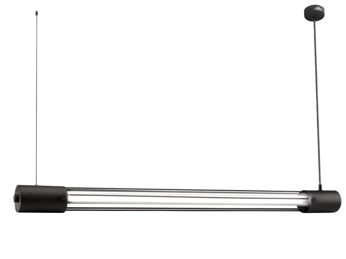 VIBRANT Czarne: Lampa Wisząca w Industrialnym Stylu