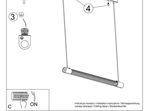 Miniaturka 7 - Instrukcja montażu lapy wiszącej o podłużnym kształcie