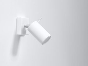 Miniaturka 13 - Kinkiet LED w białej wersji z okrągłym ramieniem i przełącznikiem