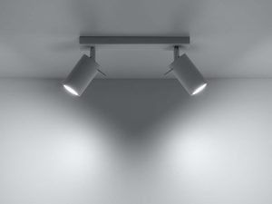 Miniaturka 2 - Listwa sufitowa biała z reflektorami i oświetleniem LED