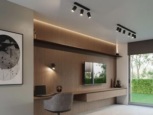 Miniaturka 9 - Nowoczesny salon z oświetleniem LED nad strefą RTV