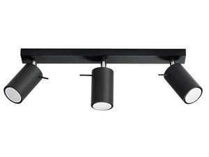 Miniaturka 12 - Sufitowa szyna LED z czarnymi reflektorami w stylu loftowym