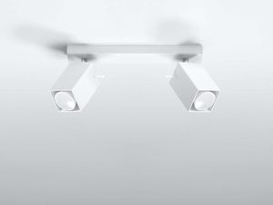 Miniaturka 1 - Lampa sufitowa z ruchomymi reflektorami LED w białej obudowie