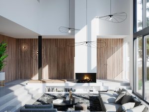 Miniaturka 4 - Lampa sufitowa LED, nowoczesny styl, geometryczny design