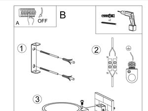 Miniaturka 10 - Instrukcja montażu kinkieta ściennego cylindrycznego ze schematem