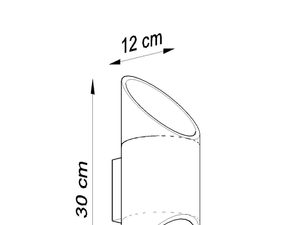 Miniaturka 9 - Kinkiet Biały Aluminiowy PLUTONE 30
