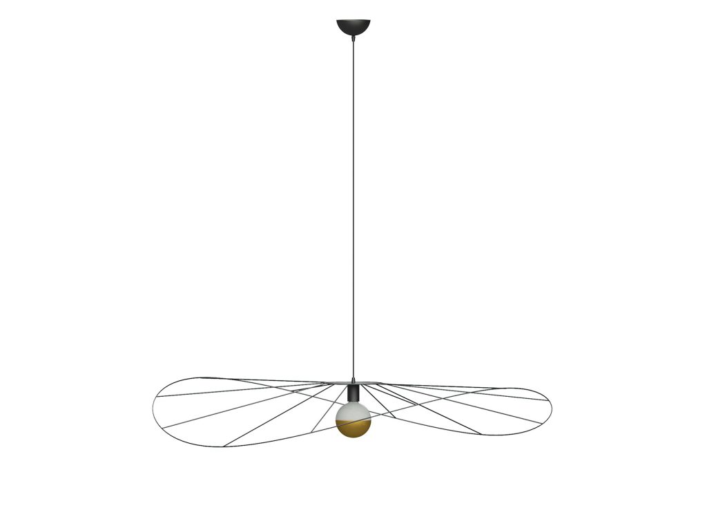 Czarna Lampa Wisząca TITANIA 70 Asymetryczna Forma